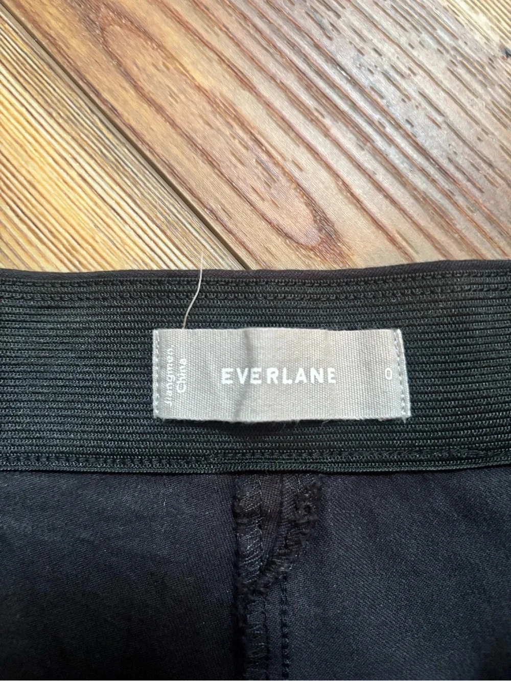 Black High-Waist Straight Leg Pants
